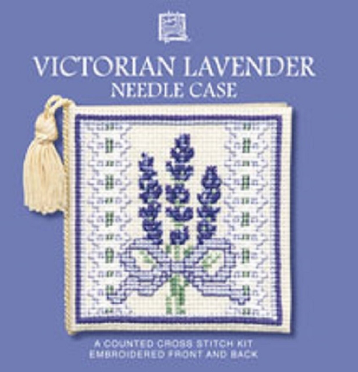 Textile Heritage Needle Case Counted Cross Stitch Kit - Victorian Lavender